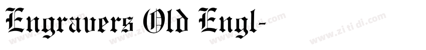 Engravers Old Engl字体转换